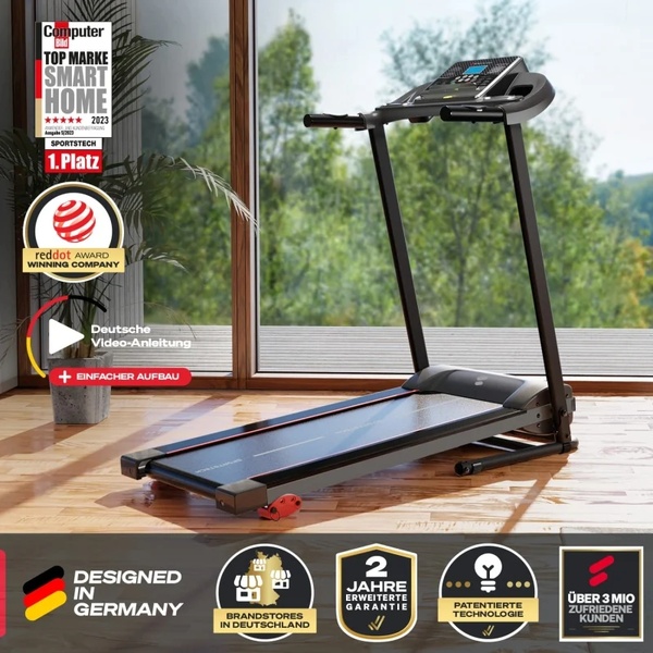 treadmill, running machine, fitness treadmill, cardio equipment, home exercise machine, bestseller push, brand awareness, lifestyle, minimalist, trustworthy, energetic, neutral, black